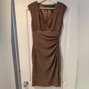 Ralph Lauren Brown Sleeveless Dress